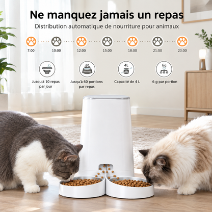 distributeur intelligent Duo – Repas programmés, où que vous soyez